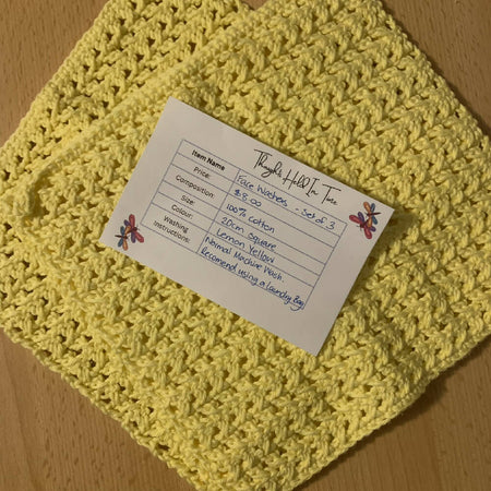 Crochet Face and Body Washcloths