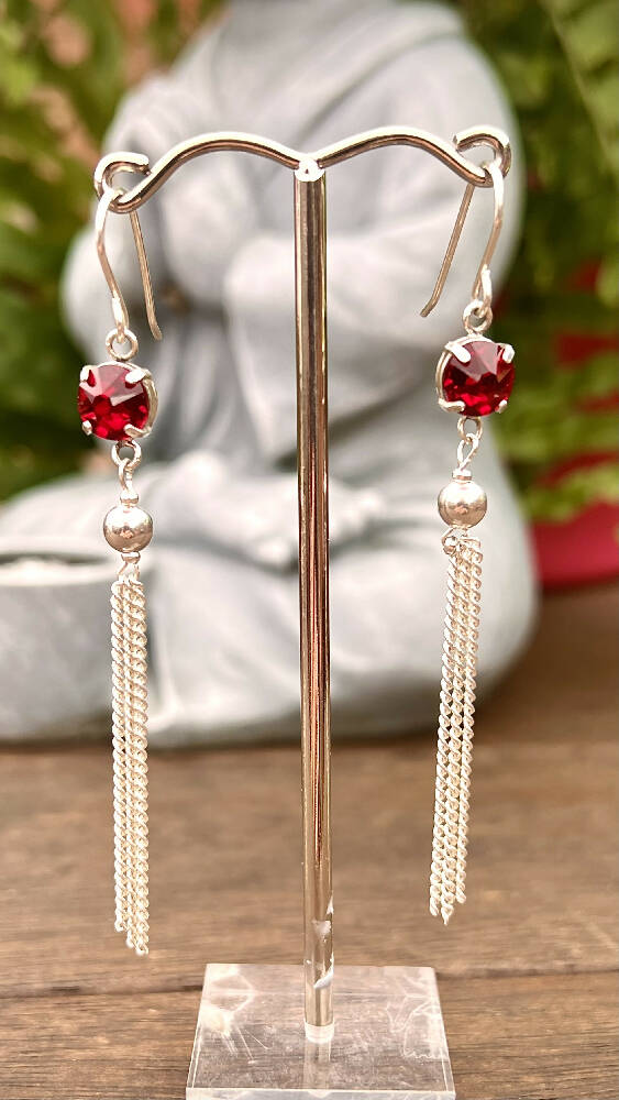 Swarovski Crystal Dangle Earrings.