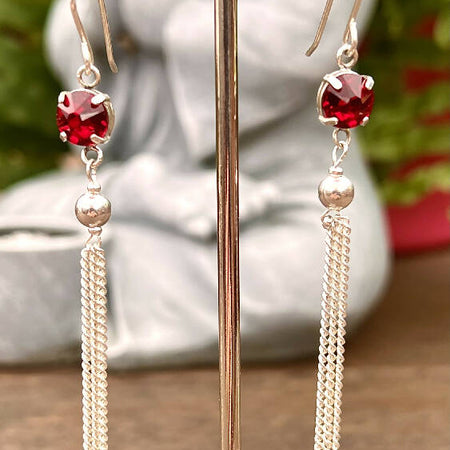 Swarovski Crystal Dangle Earrings.