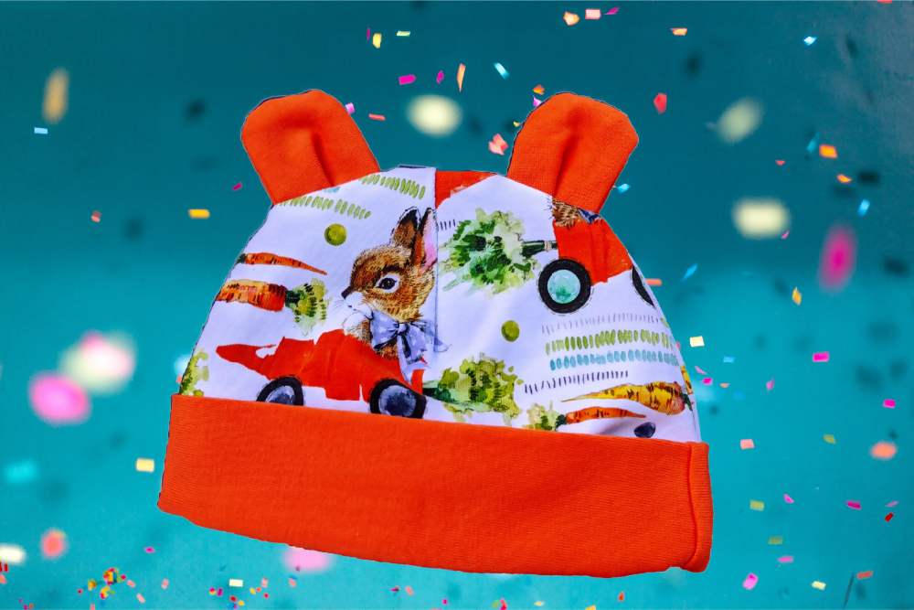 Baby Harem Romper, Bunny, Sizes 000 and 0