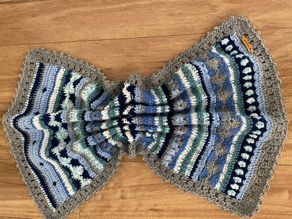 Boho Baby Boy Blanket