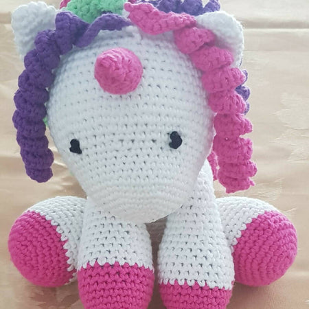 Crocheted Baby Unicorn