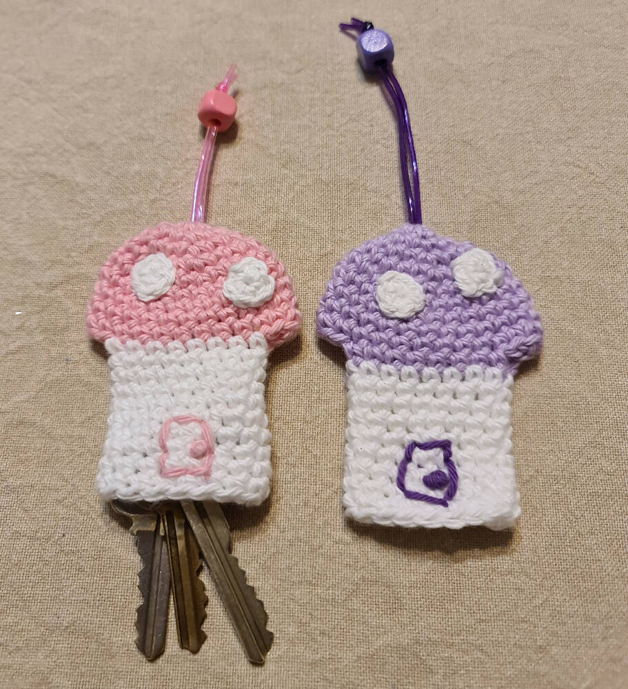 Crocheted Key Covers / Cozy - FREE SHIPPING