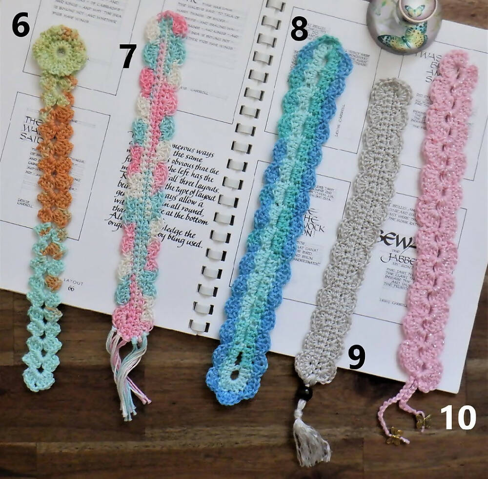 Assorted Cotton Bookmarks (Crochet)