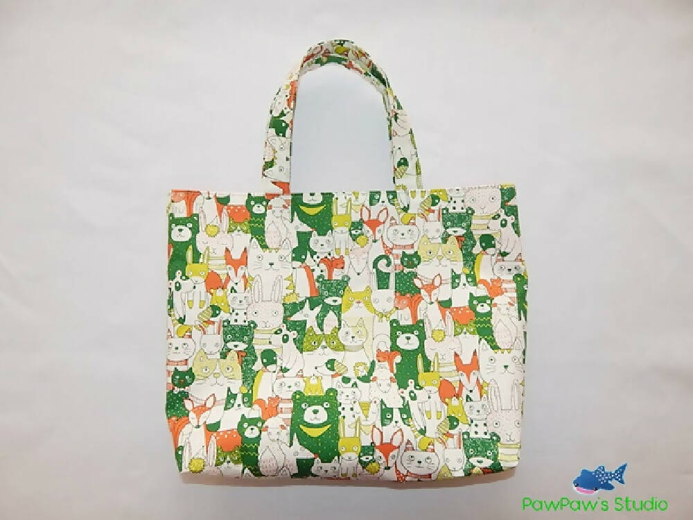 Tote Bag/ Library/ Book bag/ school bag/ woodland animals