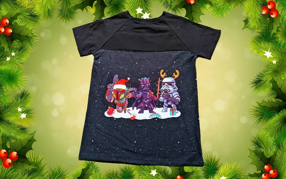 Christmas T-Shirt, Boys, Star Wars, Size 10, 12