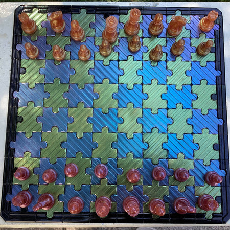 Puzzle piece chess set