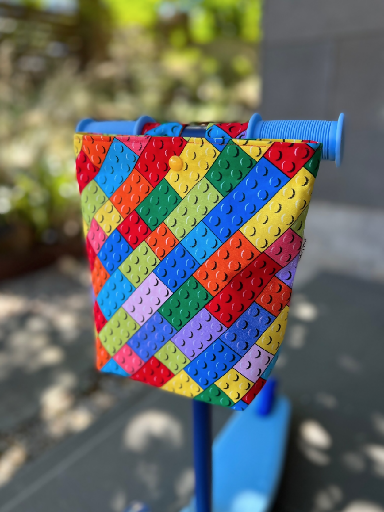 Scooter / Bike handlebar bag - Blocks