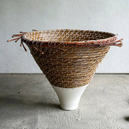 Porcelain Pine Needle Basket