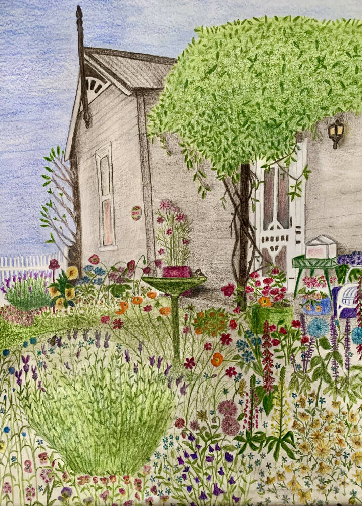 Cottage Garden Art Print