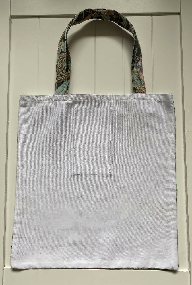 Grey nature library/shopping bag
