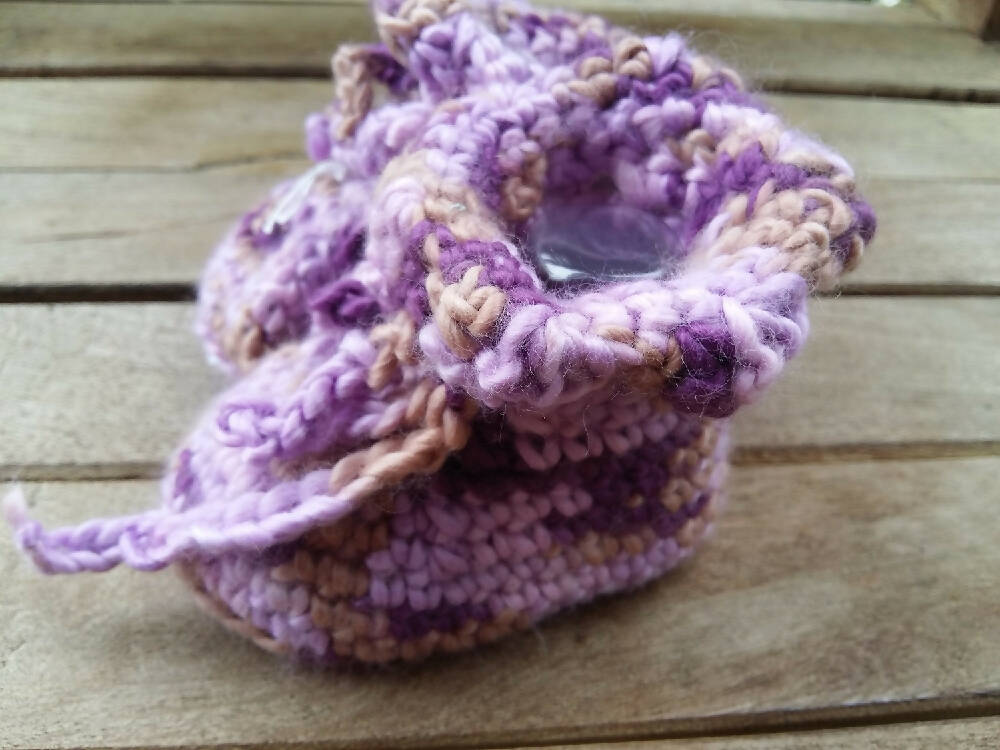 crochet baby boots made from acrylic yarn On Sale!!!