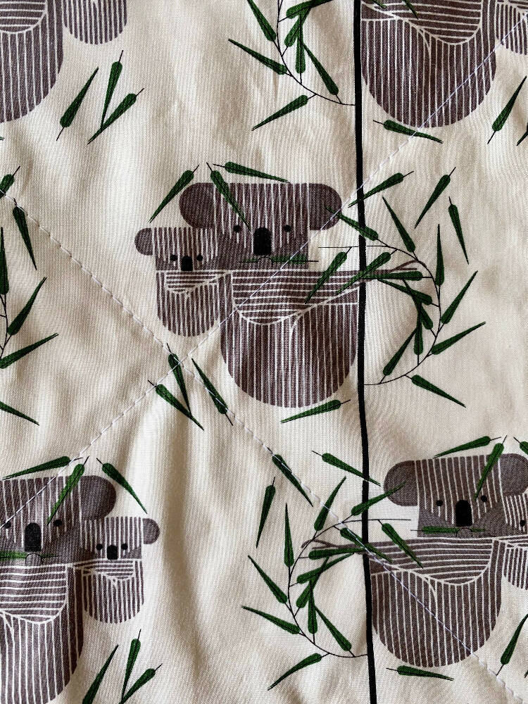 wash cloth - koalas / organic cotton hemp fleece / baby toddler child