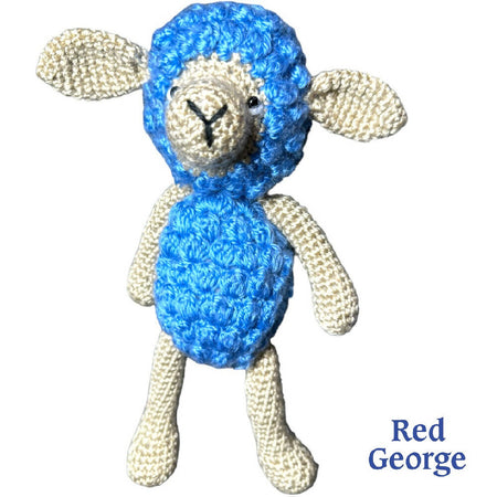 Blue Lamb - crochet toy