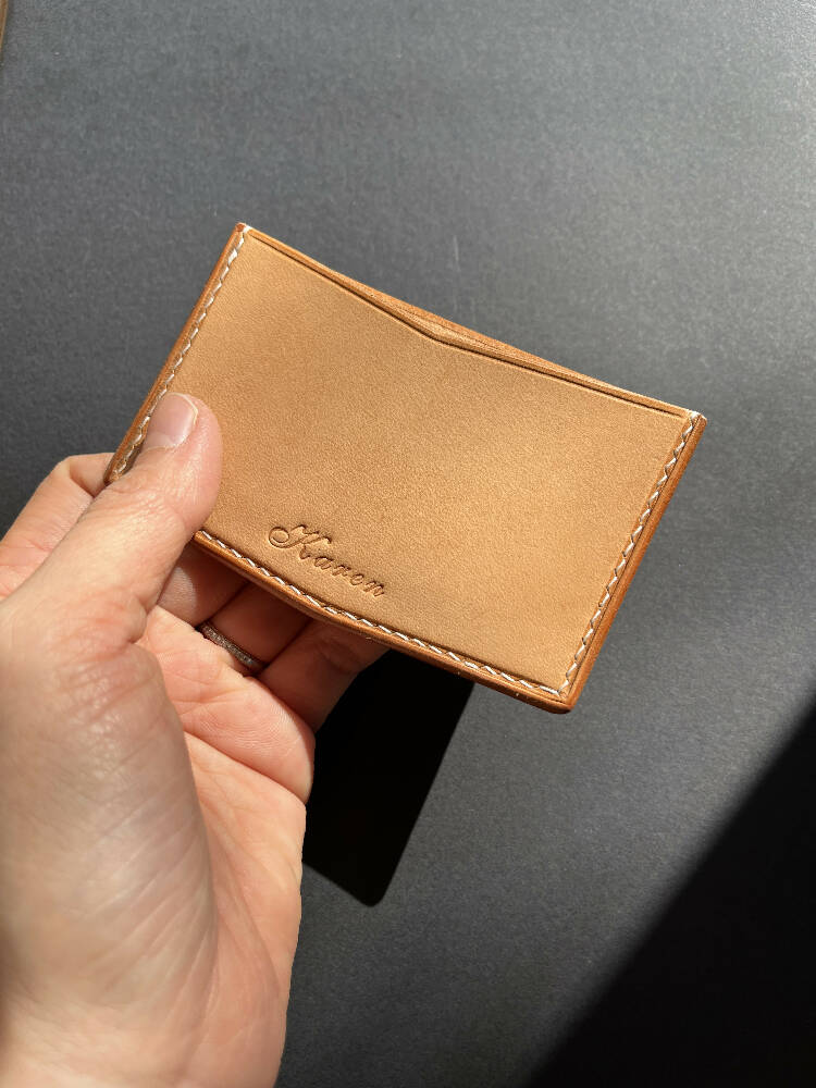 Italian Leather Card Holder| Card Wallet| Card Purse| Card Case| Minimalism Card