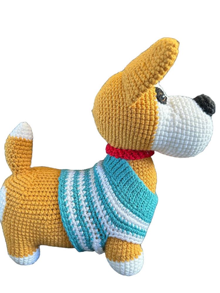 Corgi Dog - crochet toy