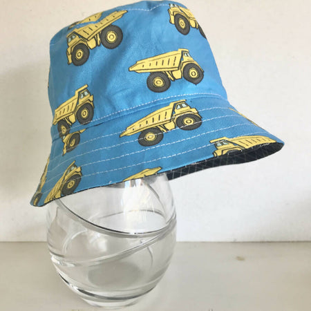 Summer hat in cool dump truck fabric