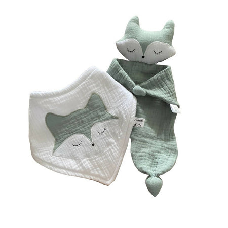 Baby Fox Comforter & Matching Bib Set