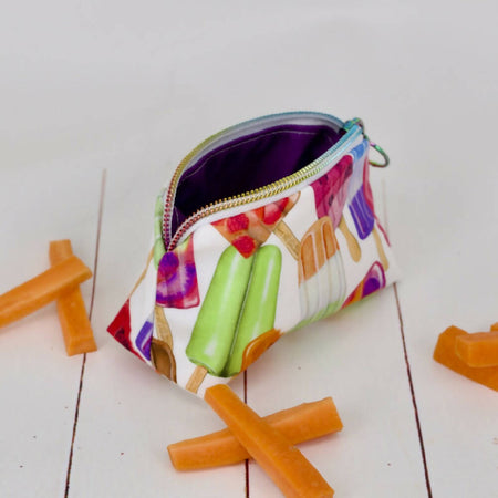 Snack Pouch - Fruit Popsicles Fabric