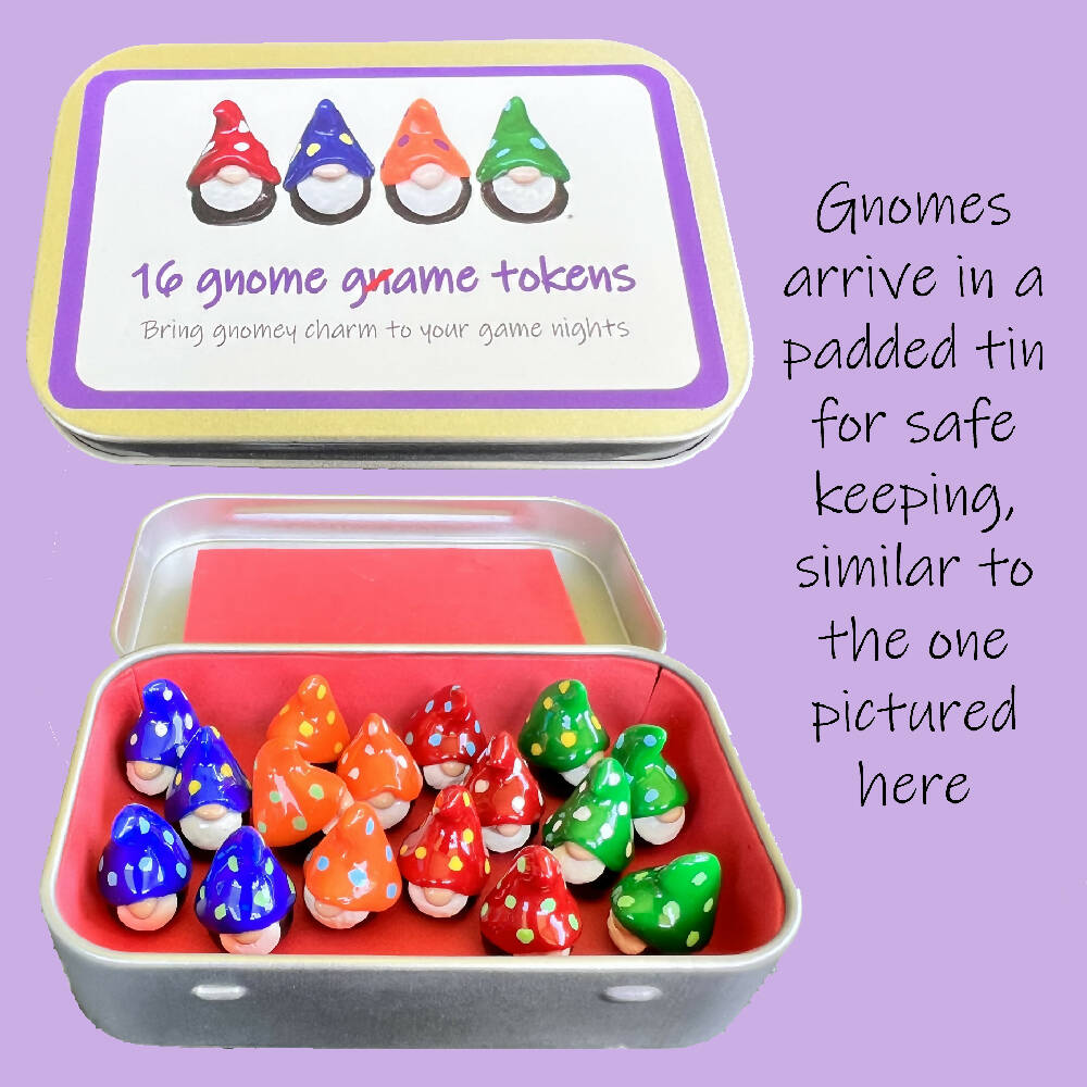 Gnome board game tokens (16 tokens) F