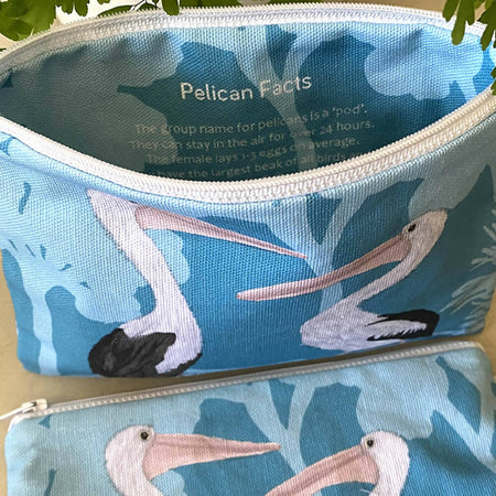 Pelican Facts Zipper Purse - An Australian educational gift idea #16