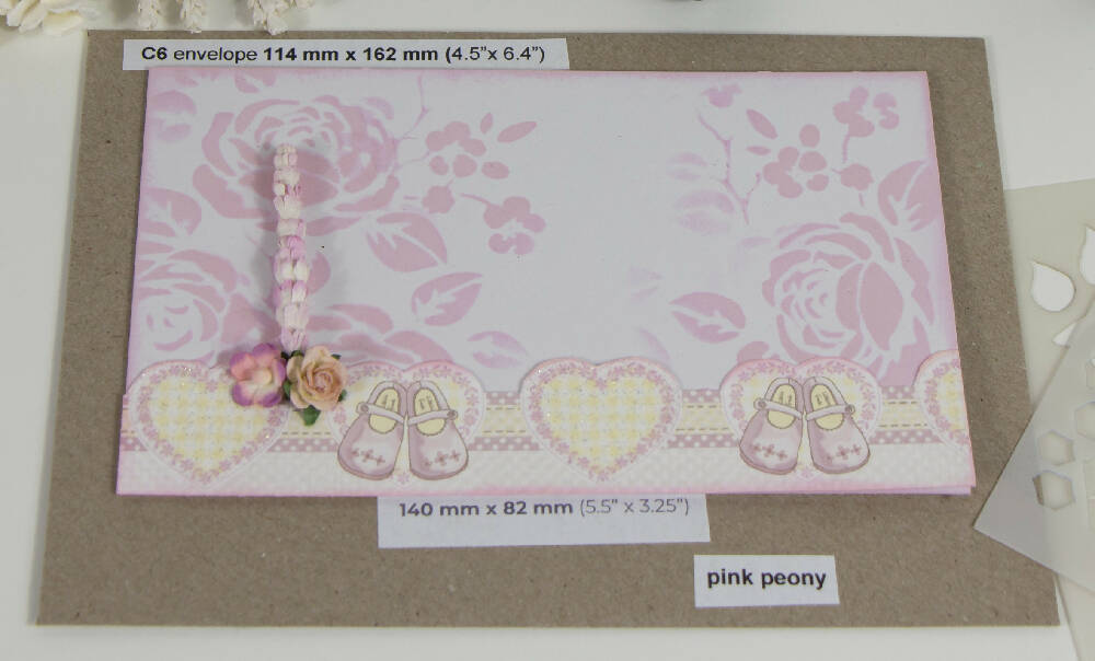 rose pinkpeony booteeshearts paper strip