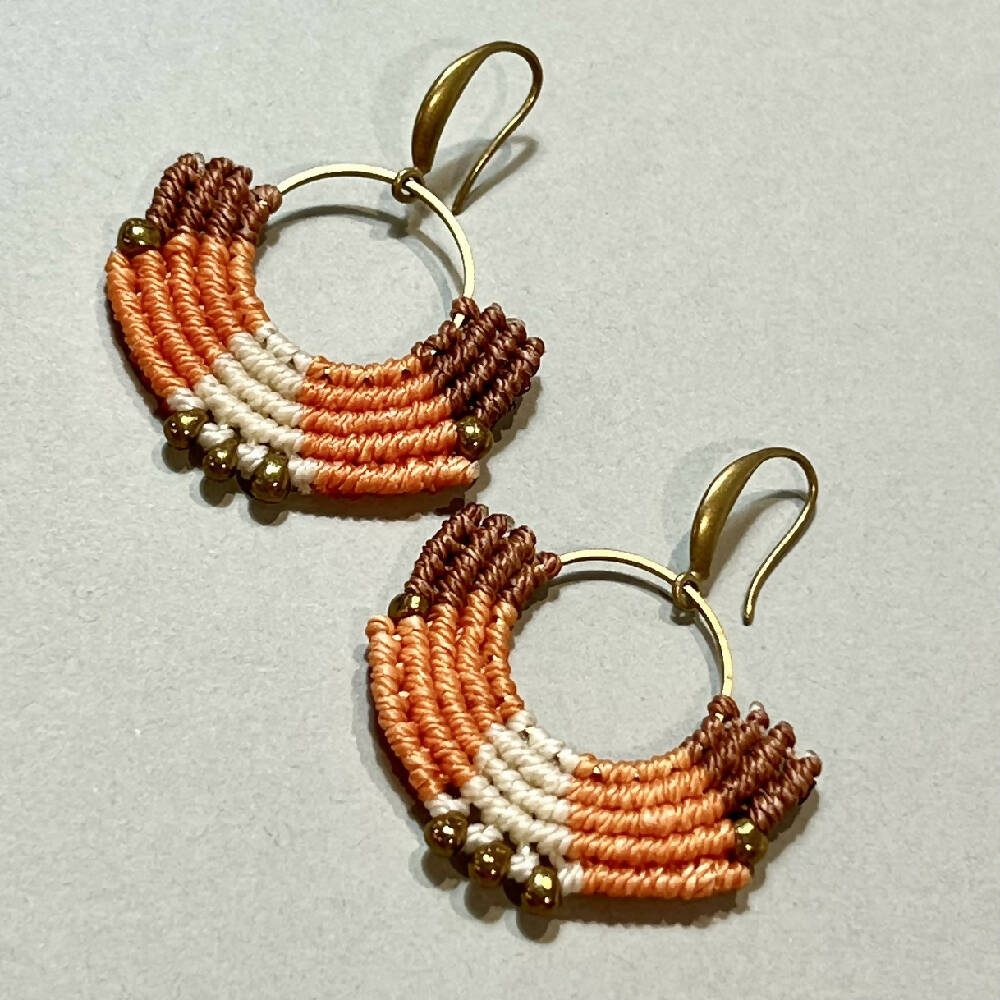 SOLD OUT Micro Macrame Earrings (valentine's day)