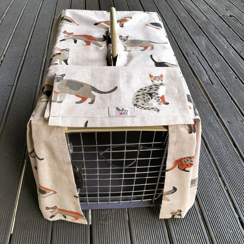 beige and brown cats pet carrier open flap 1024