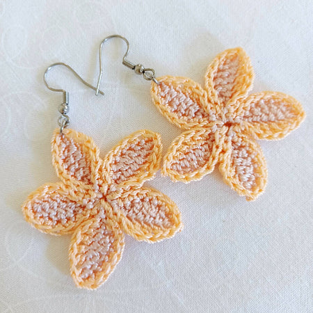 Frangipani Flower Earrings