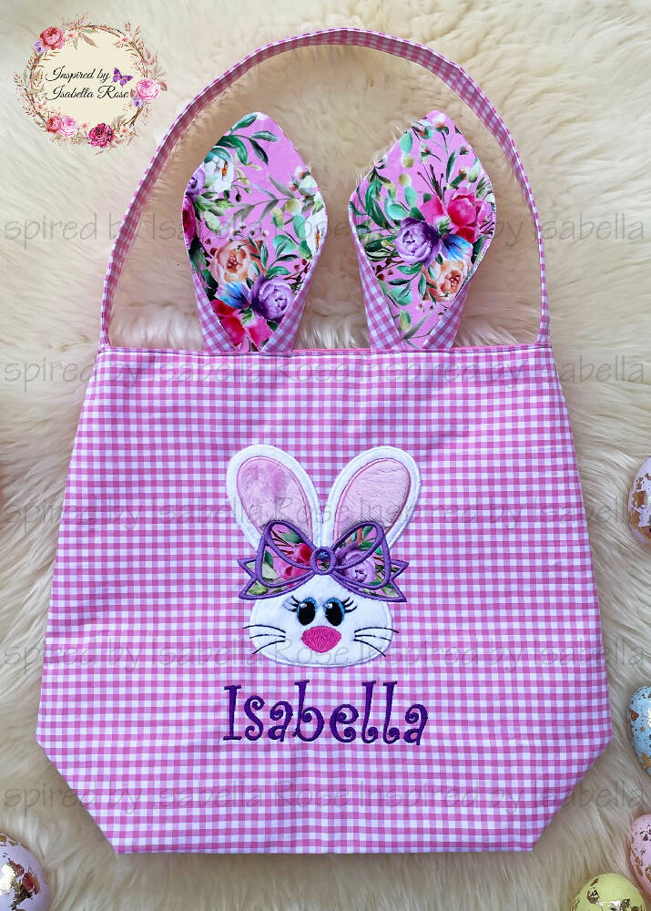 Personalised Easter bag, Egg Hunt, Gift bag, Made to order