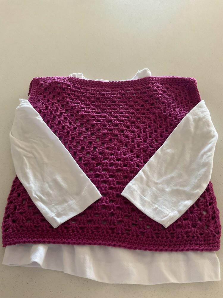 Crochet Vest, Size 2