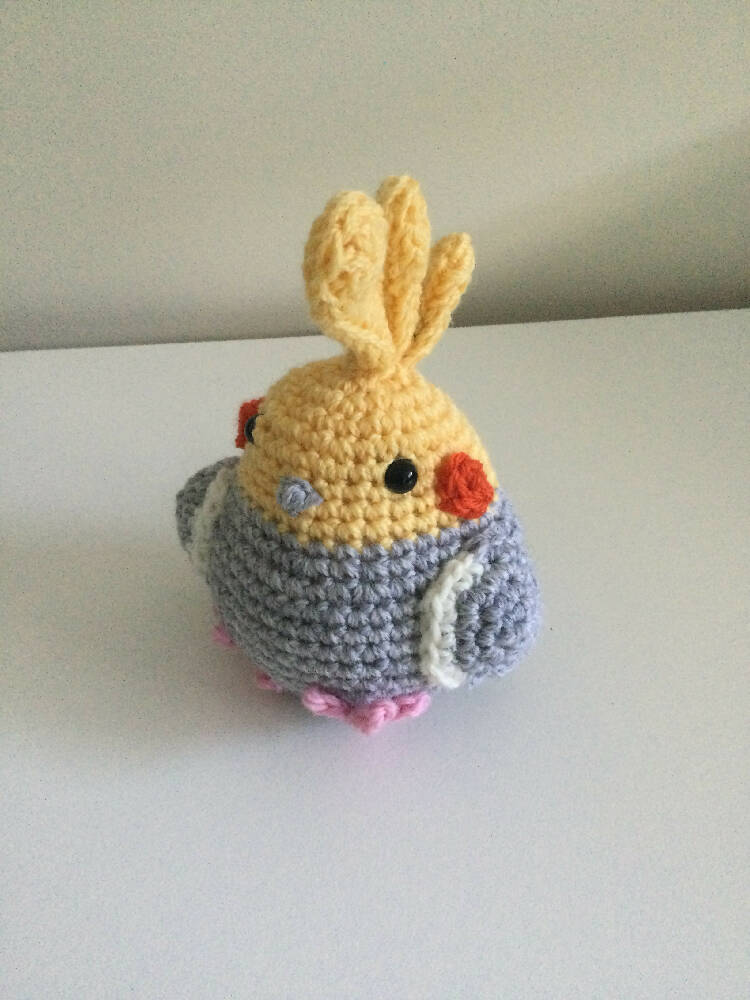 Sml Cockatiel - crocheted toy