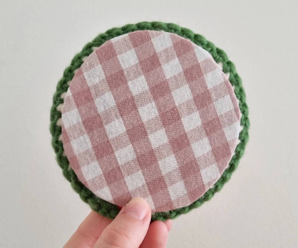 Crochet Watermelon Coasters (Set of 2, 4, or 6)