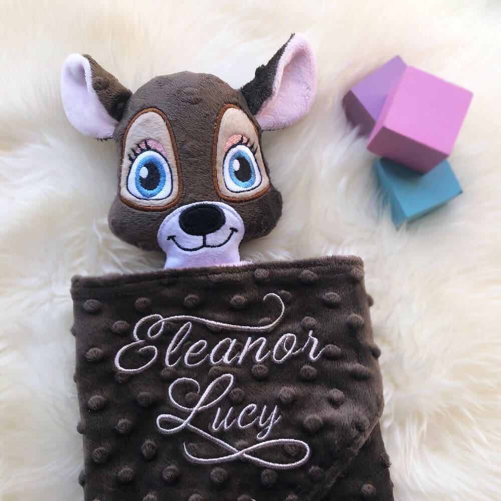 inspiredbyisabellarose-babycomforter-birthdetails-personliasedbabygift-deerlovey-handmadegift-babyshower-welcomebabygift-newbaby-Australia