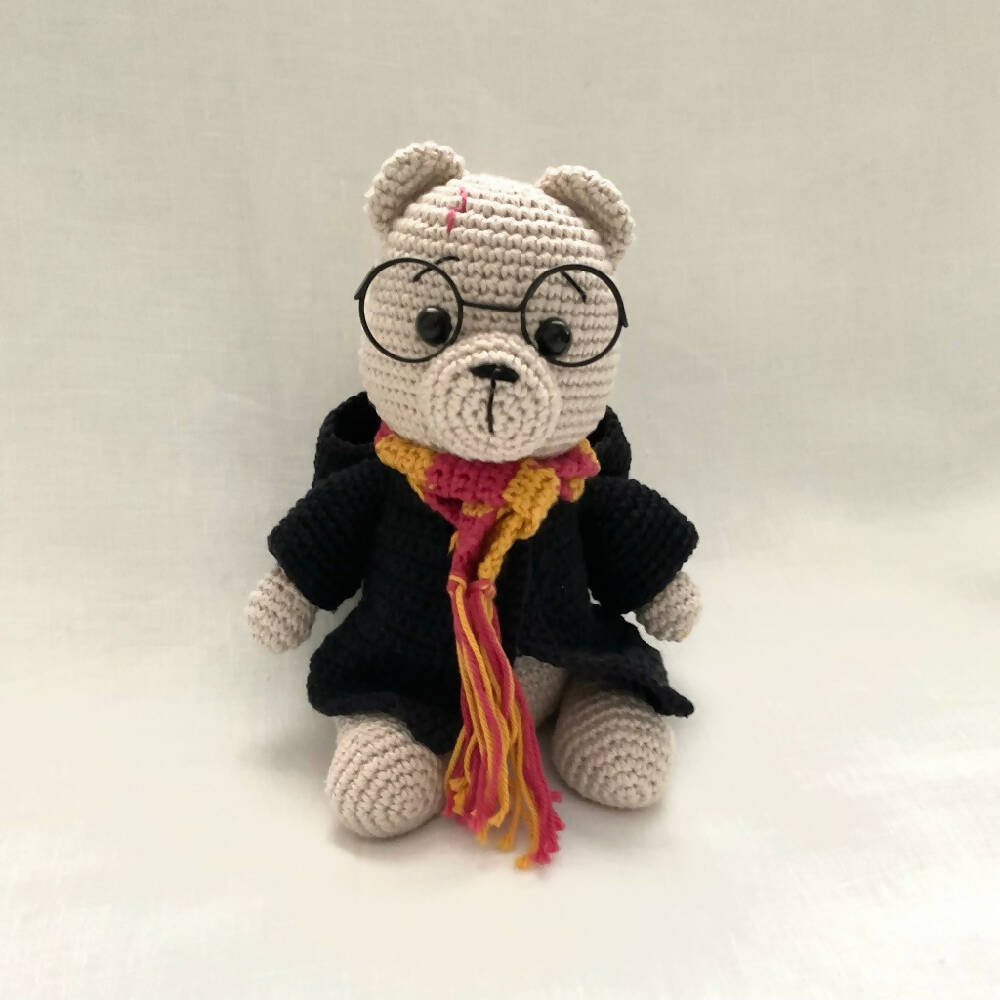 Handmade Crochet Soft Toy, Bear with clothes