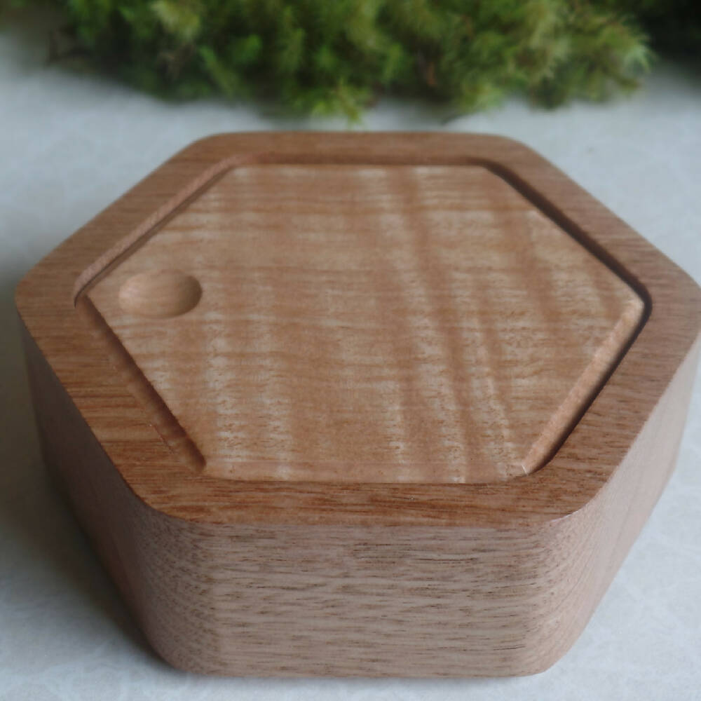 Hexagonal Box- Australian Timber- Tasmanian Oak