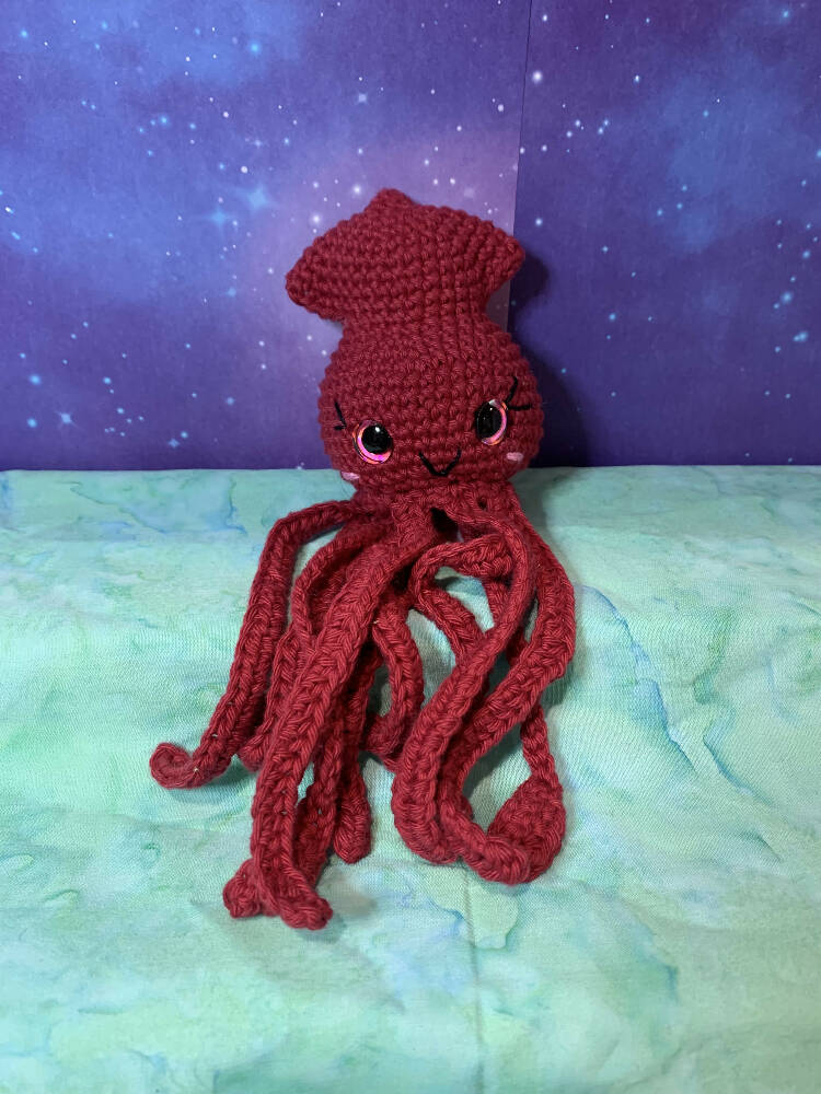 Crochet Squid Toy