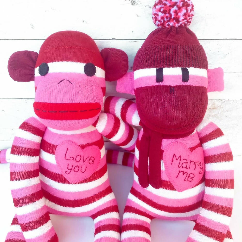 Ruby & Freya-Sock Monkey-Sock Sofite-Soft Toy_2