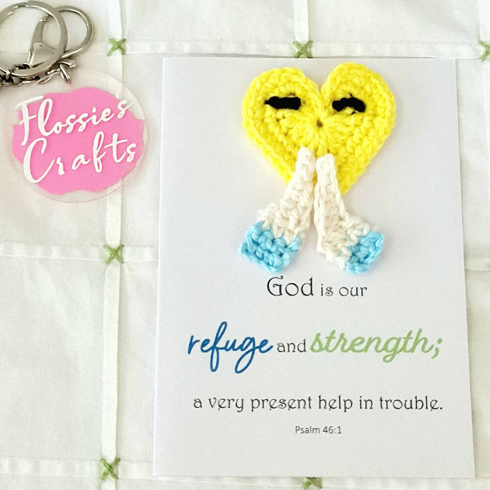 Christian Greeting Cards with crochet detail - FREE SHIPPING