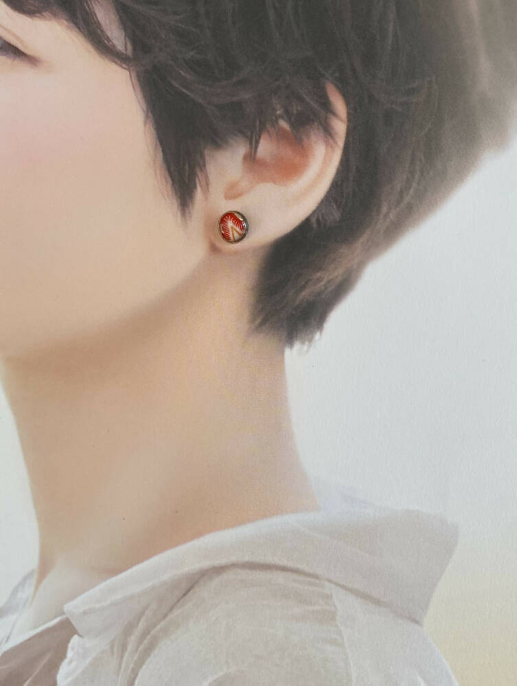 Fruit Resin stud earrings