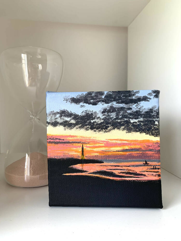 Sunset in Elwood (Acrylic Painting)