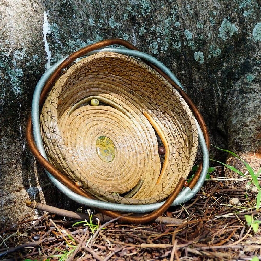 Pine Needle Basket "Northern Rainforest"