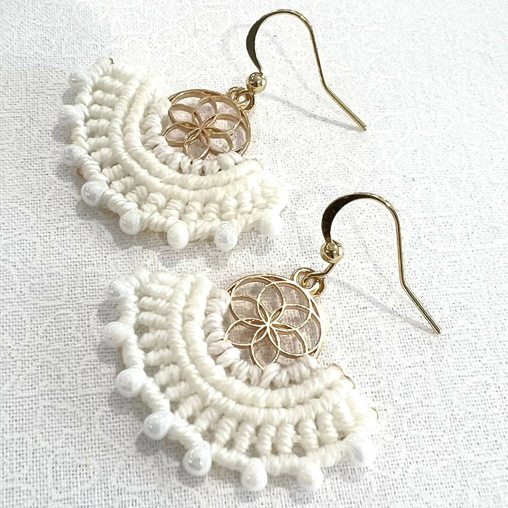 Luxury White Gold Micro Macrame - Mothers Day