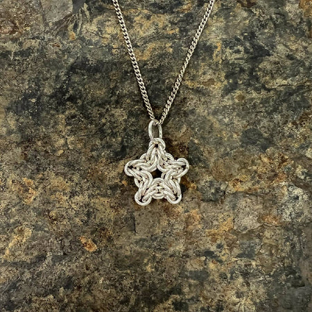 Silver-filled star pendant