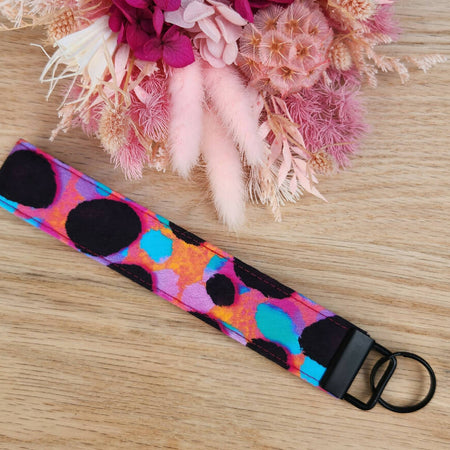 Inky Soda Topical Cheetah key fob/Key ring