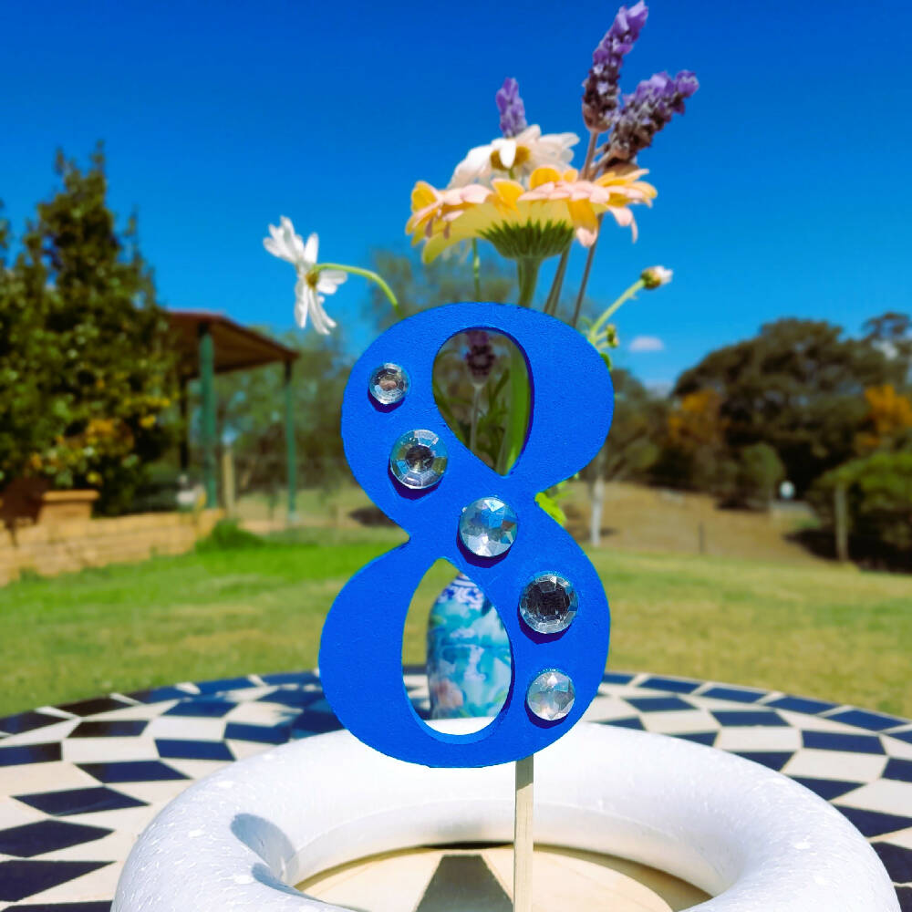 Cake toppers - celebration numbers - wooden numbers