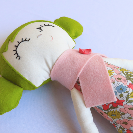Betty - Handmade Keepsake Girl Doll Soft Toy