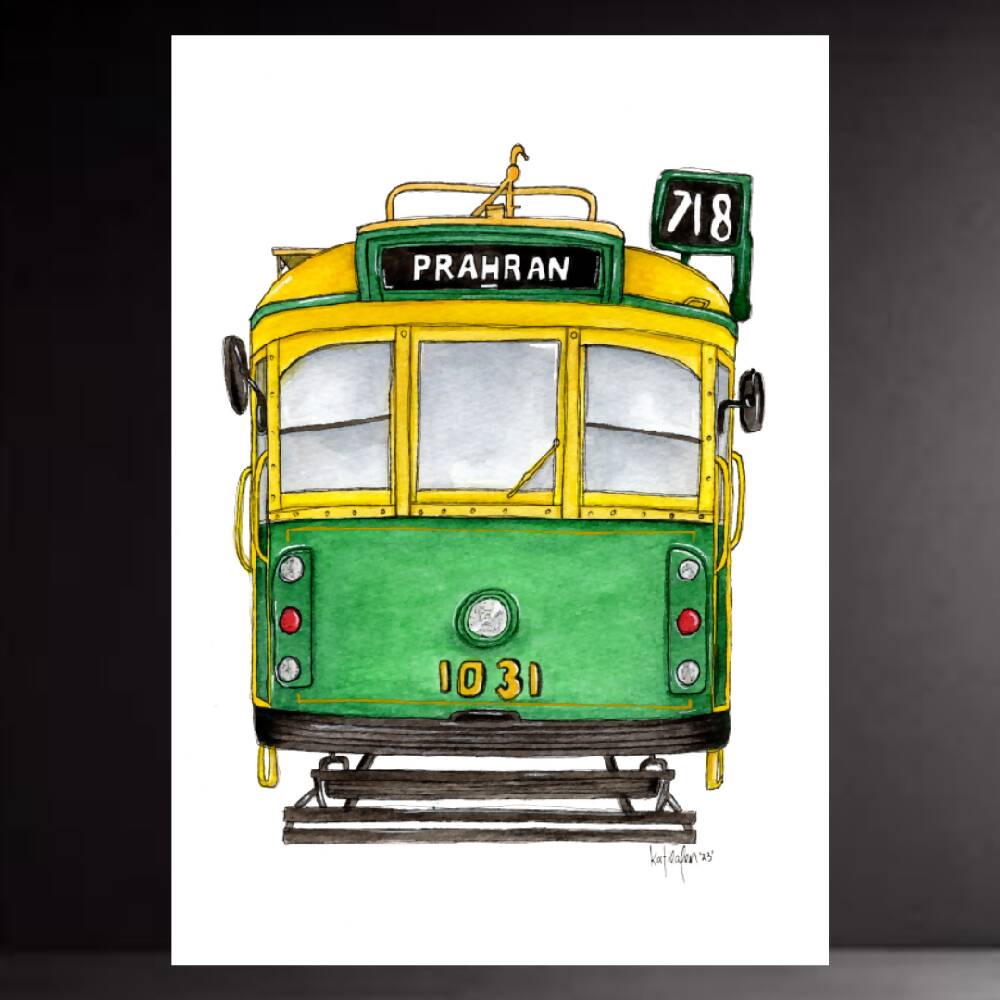 art print - the melbourne series - prahran tram