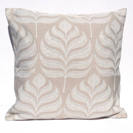 Floral leaf cushion cover-Art Deco style