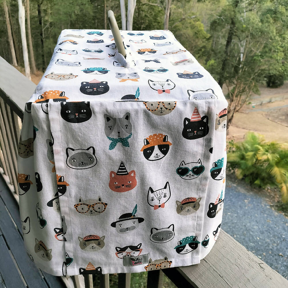 cats with small faces and hats white closed 1024
